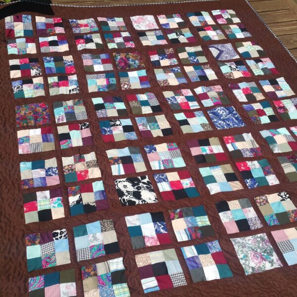 Hand made memory quilt